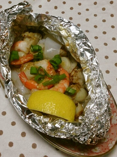 シーフードのホイル焼き-レシピのメイン写真