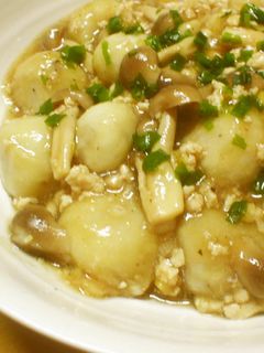 里芋としめじの鶏そぼろ煮-レシピのメイン写真