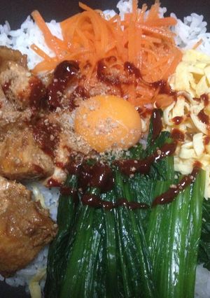 フライパンでビビンバ！ ビビンバ丼にも！-レシピのメイン写真