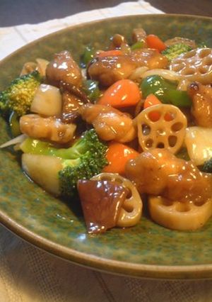 鶏と野菜の黒酢あん-レシピのメイン写真