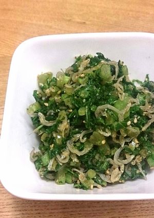 大根の葉とじゃこの炒めもの-レシピのメイン写真