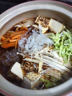 野菜どっさり!ヘルシーすきしゃぶ鍋-レシピのメイン写真