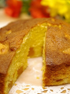 カボチャとはちみつの簡単ホールケーキ-レシピのメイン写真