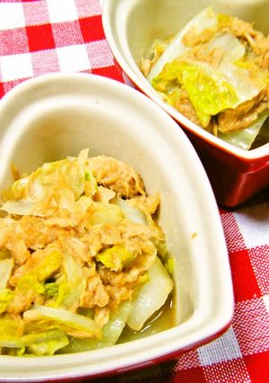 冬に食べたい♪ツナと白菜の焼き浸し♡-レシピのメイン写真