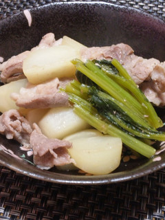 カブと豚コマ☆簡単めんつゆ煮-レシピのメイン写真