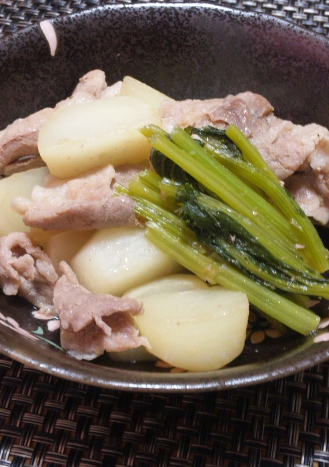 カブと豚コマ☆簡単めんつゆ煮-レシピのメイン写真