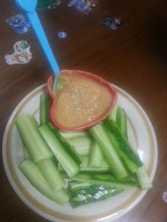 味噌とマヨネーズのディップ キュウリ添え-レシピのメイン写真