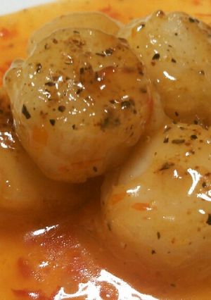 ホタテのソテーとチリソース添え-レシピのメイン写真