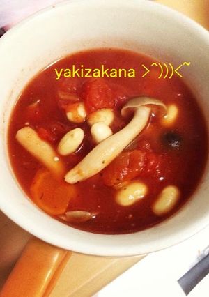 簡単10分★トマト缶 de 豆野菜スープ-レシピのメイン写真