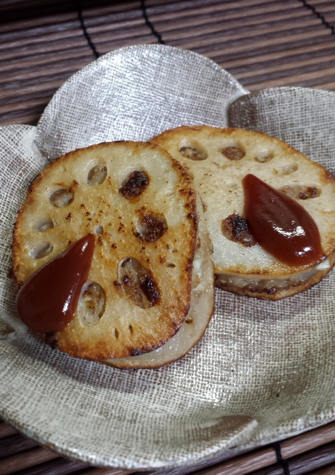 蓮根のはさみ焼き♪-レシピのメイン写真