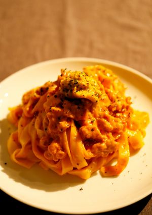 生ウニのトマトクリームパスタ-レシピのメイン写真