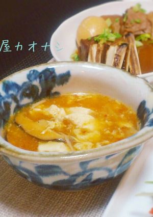 豆腐と卵のピリ辛スープ 柚子胡椒風味-レシピのメイン写真