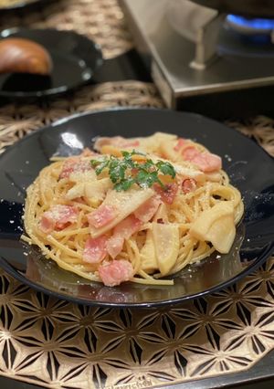 タケノコとベーコンのパスタ-レシピのメイン写真