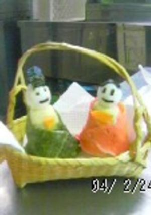 【ひな祭りレシピ】お内裏さまとお雛様♪-レシピのメイン写真