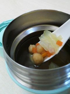 スープジャーで簡単ひよこ豆と野菜のスープ-レシピのメイン写真