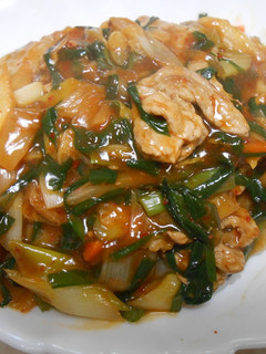 豚小間切れ肉と白菜キムチのあんかけ丼-レシピのメイン写真