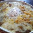 カレーをリメイク!とろ玉焼きチーズカレー
