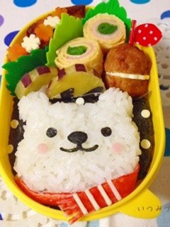キャラ弁☆冬ごもりシロクマ君-レシピのメイン写真