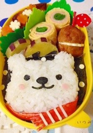 キャラ弁☆冬ごもりシロクマ君-レシピのメイン写真