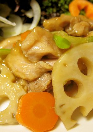 鍋一つでＯＫ☆鶏肉と根菜の照り炒め-レシピのメイン写真