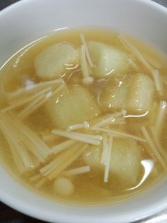 ☆えのきと麩の味噌汁☆-レシピのメイン写真