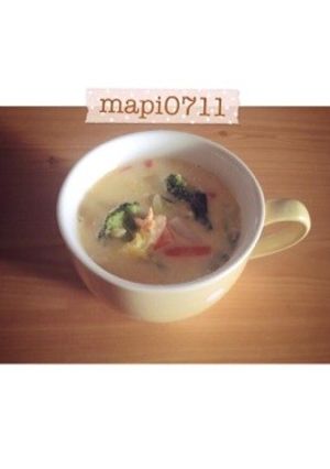 たっぷり野菜と鮭のクラムチャウダー♥︎-レシピのメイン写真