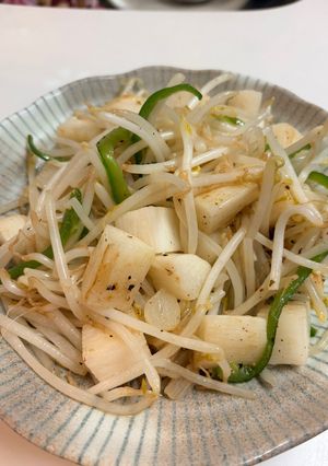 長芋ともやしのニンニク炒め-レシピのメイン写真
