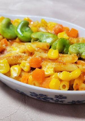そら豆マカロニグラタン-レシピのメイン写真