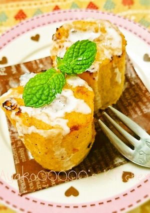 食パンでアップルカスタードシナモンロール-レシピのメイン写真
