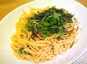 簡単♪大葉と明太子の和風バター醤油パスタ-レシピのメイン写真