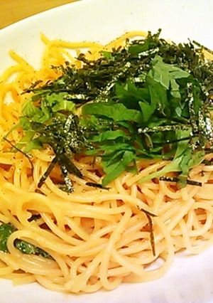 簡単♪大葉と明太子の和風バター醤油パスタ-レシピのメイン写真