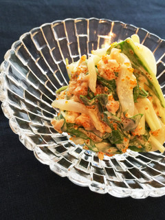 水菜とイカそうめんのサラダ-レシピのメイン写真