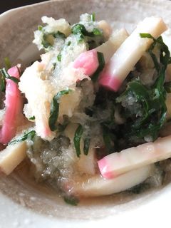 ニラとかまぼこのおろし和え-レシピのメイン写真