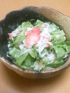 カニカマとレタスのもりもりサラダ-レシピのメイン写真