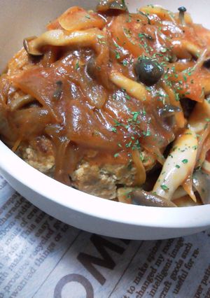 煮込み豆腐ハンバーグ-レシピのメイン写真