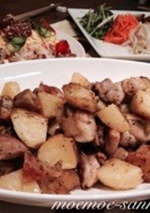 お手軽♪チキンとじゃがいものハーブ焼き-レシピのメイン写真