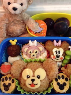 ダッフィー&シェリーメイ キャラ弁-レシピのメイン写真