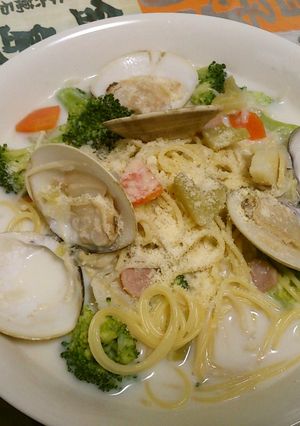 クラムチャウダースープスパ-レシピのメイン写真