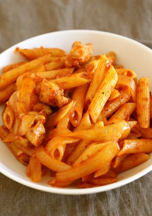 鶏肉のペンネアラビアータ-レシピのメイン写真