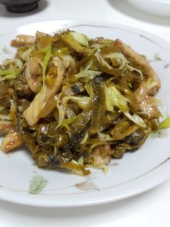 高菜と豚肉の炒め物-レシピのメイン写真