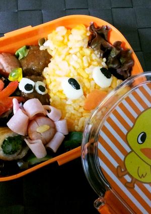チキンラーメン♡キャラ弁-レシピのメイン写真