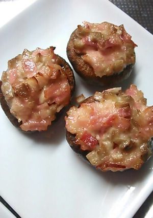 しいたけのベーコンマヨ焼き-レシピのメイン写真