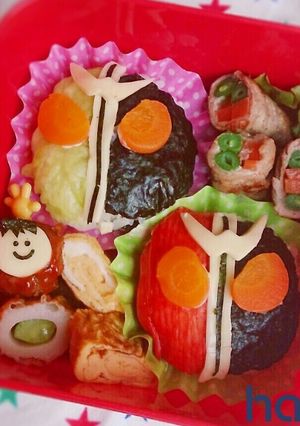 仮面ライダー ダブルの幼稚園キャラ弁♡-レシピのメイン写真