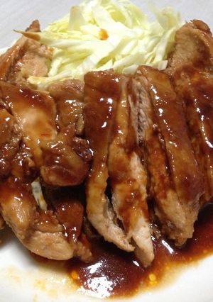 弁当にも豆板醤で甘辛しっとり鳥の照り焼き-レシピのメイン写真