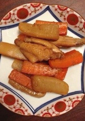 大根＊人参＊手羽中のほっこり生姜煮♥︎-レシピのメイン写真
