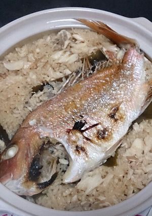 簡単、美味く、豪華に♪鯛の塩焼きで鯛めし-レシピのメイン写真