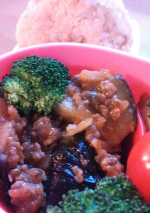 お弁当に☆なすのミートソースあえ♪-レシピのメイン写真