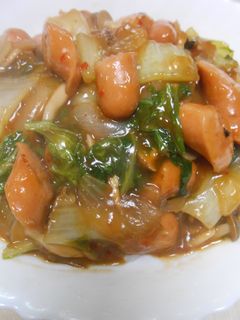 ウインナーと白菜のあんかけご飯-レシピのメイン写真