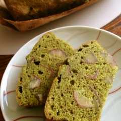 รูปของ 栗と抹茶のパウンドケーキ