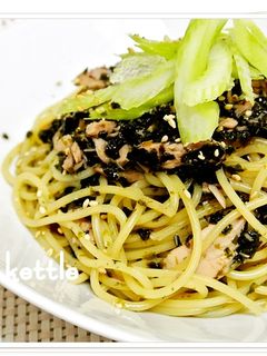ツナと韓国海苔のパスタ-レシピのメイン写真